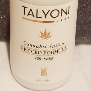 Talyoni Pet CBD Tincture 1 oz. THC free 250 mg Cannabis Sativa